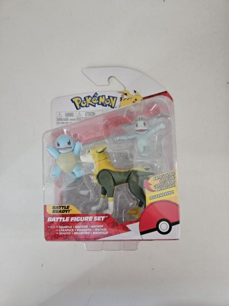Boti Pokemon Battle Figuren Schiggy , Bellektro und Machollo 3er Set